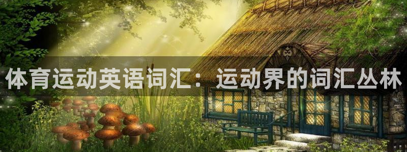 米兰体育官网下载招商电话号码是多少：体育运动英语词汇：运动界